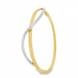 Pre Owned 9ct Two Tone Bangle ZB880